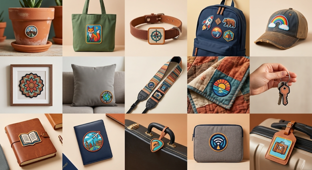 an image showing 15 creative ways to use custom patches.